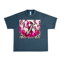 Midnight Navy breast cancer american football ribbon Urban Heavy Tee - NancyCooperArtShop