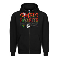 Black santa's favorite family advocate Zipper Hoodie - LillyAllenDesigns