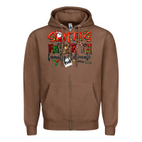 Chestnut santa's favorite family advocate Zipper Hoodie - LillyAllenDesigns