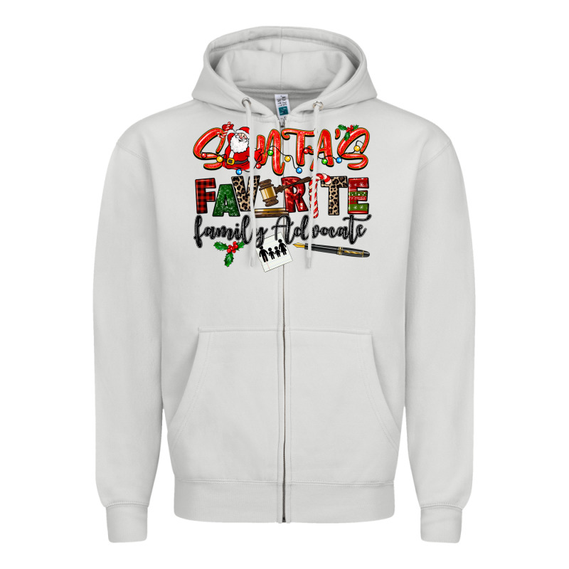 Santa's Favorite Family Advocate Zipper Hoodie by LillyAllenDesigns | Teevron