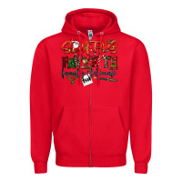Red santa's favorite family advocate Zipper Hoodie - LillyAllenDesigns