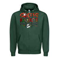 Sports Green santa's favorite family advocate Zipper Hoodie - LillyAllenDesigns