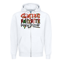 White santa's favorite family advocate Zipper Hoodie - LillyAllenDesigns