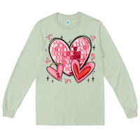Matcha valentines hearts Long Sleeve Tee - MaliasSmallBusiness