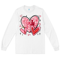 White valentines hearts Long Sleeve Tee - MaliasSmallBusiness