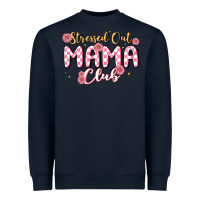 Navy stressed out mama club Heavyweight Sweatshirt - MaliasSmallBusiness