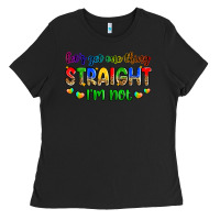 Black let's get one thing straight i'm not Ladies Tee - Zillion Design Studio