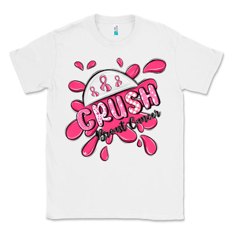 Crush Breast Cancer Classic Tee by MaliasSmallBusiness | Teevron