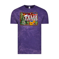 Cloud Purple feliz navidad Vintage Tee - AdoDesignShop
