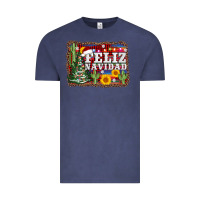 Vintage Denim feliz navidad Vintage Tee - AdoDesignShop