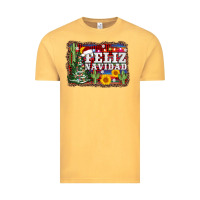 Vintage Mustard feliz navidad Vintage Tee - AdoDesignShop