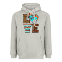 Moon Dust American Football love and helmet Heavyweight Hoodie - NancyCooperArtShop