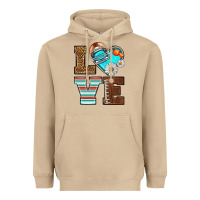 Mushroom American Football love and helmet Heavyweight Hoodie - NancyCooperArtShop