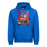 Cobalt Western Valentines Day Truck Love Bird Letter Urban Hoodie - FaDigitalArtStudio