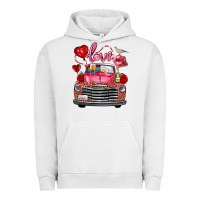 Pigment Lunar Rock Western Valentines Day Truck Love Bird Letter Urban Hoodie - FaDigitalArtStudio