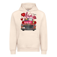 Sandshell Western Valentines Day Truck Love Bird Letter Urban Hoodie - FaDigitalArtStudio