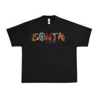 Black western christmas santa claus sunflowers and cactus Urban Heavy Tee - Jasminsmagicworld