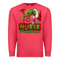 Cardinal Christmas Character Nurse Premium Sweatshirt - NancyCooperArtShop