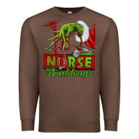 Chestnut Christmas Character Nurse Premium Sweatshirt - NancyCooperArtShop