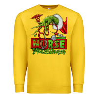 Lemon Christmas Character Nurse Premium Sweatshirt - NancyCooperArtShop