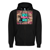 Black boss mom wife Zipper Hoodie - LillyAllenDesigns