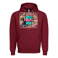 Burgundy boss mom wife Zipper Hoodie - LillyAllenDesigns