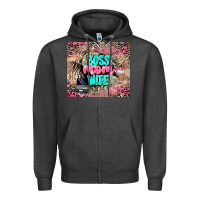 Charcoal Heather boss mom wife Zipper Hoodie - LillyAllenDesigns