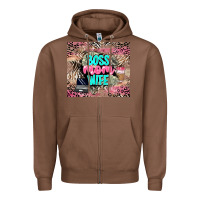 Chestnut boss mom wife Zipper Hoodie - LillyAllenDesigns