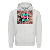 Dove Grey boss mom wife Zipper Hoodie - LillyAllenDesigns