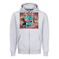 Heather Grey boss mom wife Zipper Hoodie - LillyAllenDesigns