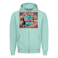 Seafoam boss mom wife Zipper Hoodie - LillyAllenDesigns