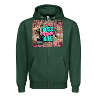 Sports Green boss mom wife Zipper Hoodie - LillyAllenDesigns