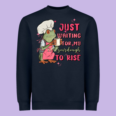 Waiting For My Sourdough To Rise Heavyweight Sweatshirt Designed By Maliassmallbusiness