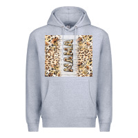 Heather Grey mother's day mama leopard tumbler tbs Premium Hoodie - TumblerDesignByShophia