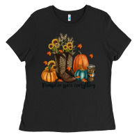 Black pumpkin spice everything Ladies Tee - RanaPortraitStore