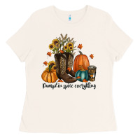 Bone pumpkin spice everything Ladies Tee - RanaPortraitStore