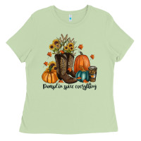 Matcha pumpkin spice everything Ladies Tee - RanaPortraitStore