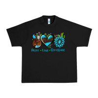 Black peace love  gemstone Urban Heavy Tee - AdoDesignShop
