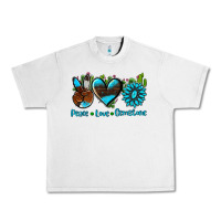 Lunar Rock peace love  gemstone Urban Heavy Tee - AdoDesignShop