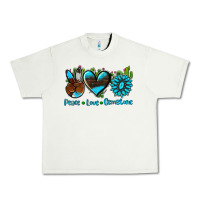 Pistachio peace love  gemstone Urban Heavy Tee - AdoDesignShop