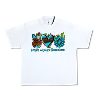 White peace love  gemstone Urban Heavy Tee - AdoDesignShop