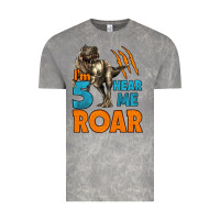 Cloud Rock i'm five hear me roar dinosaur birthday Vintage Tee - LillyAllenDesigns