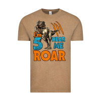Vintage Coffee i'm five hear me roar dinosaur birthday Vintage Tee - LillyAllenDesigns