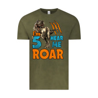 Vintage Olive i'm five hear me roar dinosaur birthday Vintage Tee - LillyAllenDesigns