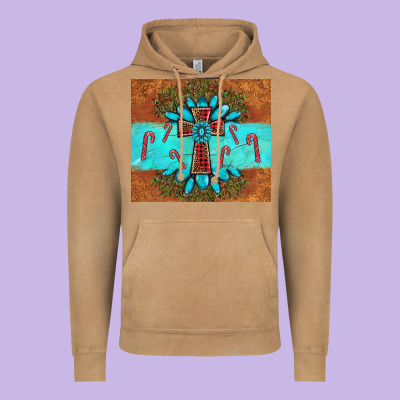 Christmas Cross Gemstone Vintage Hoodie Designed By Adodesignshop