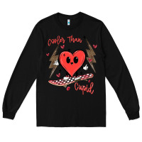 Black cooler than cupid Long Sleeve Tee - MaliasSmallBusiness