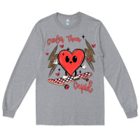 Heather Grey cooler than cupid Long Sleeve Tee - MaliasSmallBusiness