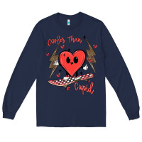 Navy cooler than cupid Long Sleeve Tee - MaliasSmallBusiness