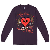 Plum cooler than cupid Long Sleeve Tee - MaliasSmallBusiness