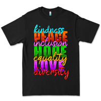 Kindness Peace Inclusion Hope Equality Love Diversity Premium Tee | Teevron
